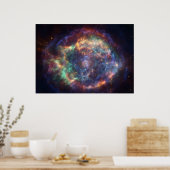 De Kosmische Schelp van Ziel Licht Wandkunst Poster (Keuken)