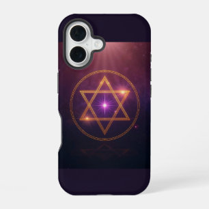 De Kosmische Ster van Verlicht Evenwicht iPhone 16 Hoesje