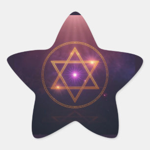 De Kosmische Ster van Verlicht Evenwicht Sticker