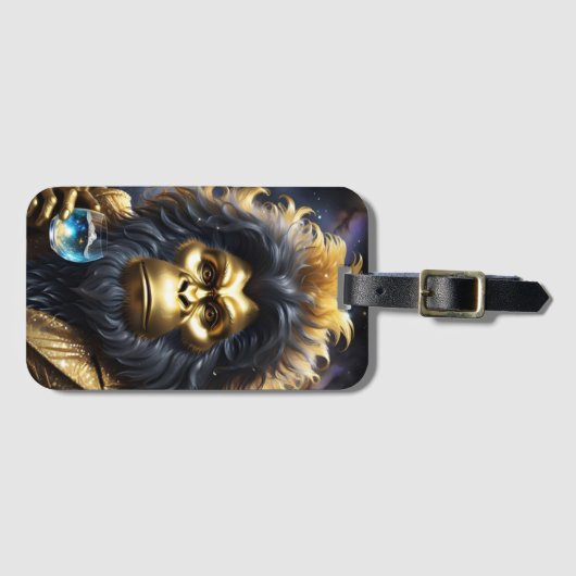 De kosmische toast van Golden Ape Bagagelabel (Voorkant (horizontaal))