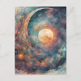 De kosmos briefkaart