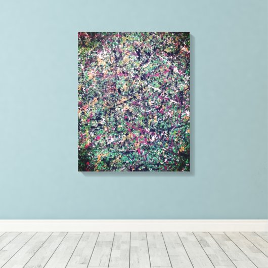 De kosmos canvas afdruk (Insitu (Houten vloer))