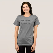 'De Kosmos Leeft Binnen Ons' Empowering Wetenschap Tri-Blend Shirt (Voorkant volledig)