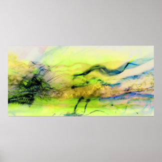 De kosmos licht abstract poster