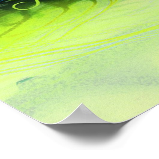 De kosmos licht abstract poster (Hoek)