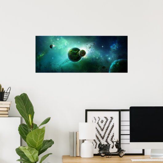 De kosmos poster (Thuiskantoor)