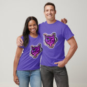 De kosmos Sparkle Winking Cat T-shirt (Unisex)