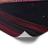 De kosmos vouwde slechts twee keer - Ken Gage Art Poster (Hoek)