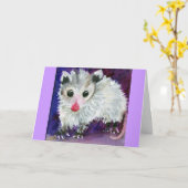 De kostbare Kaart van het Opossum van het Baby (Gele Bloem)