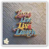 "De kostbare momenten van het leven" Sticker (Voorkant)