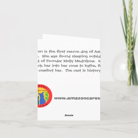 De kostbare Reeks van de Hond: Marron Kaart (Achterkant)