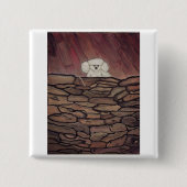 De kostbare stilte van de vierkante button 5,1 cm (Voorkant)