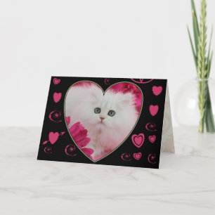 De kostbare Valentijnsdag van de Katten van Katjes Feestdagen Kaart