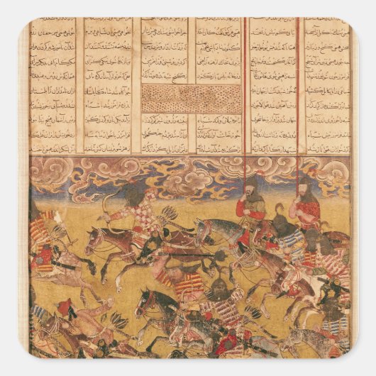 De kosten van de Cavaliers van Faramouz Vierkante Sticker (Voorkant)