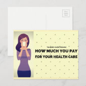 De kosten van gezondheidszorg moeten genderblind z briefkaart (Voorkant / Achterkant)