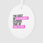 De kosten van onwetendheid zijn hoger dan die van ornament (voorkant)