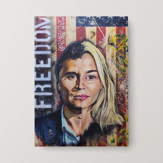 De Kosten van Vrijheid - Amerikaans Patriottisch K Button (Voorkant)