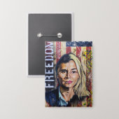 De Kosten van Vrijheid - Amerikaans Patriottisch K Button (Voorkant / Achterkant)