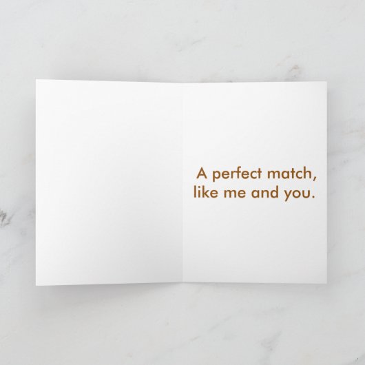 De koude Hete Worst Valentijn van het Bier Feestdagen Kaart (Binnen)