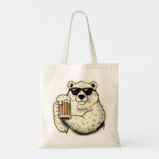 De Koude Ijsbeer Tote Bag (Achterkant)