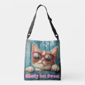 De koude kat crossbody tas (Achterkant)