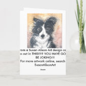 De koude Kerstkaart van de Whippet Feestdagen Kaart (Achterkant)