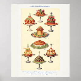 De koude schotels van mevrouw Beeton  Poster