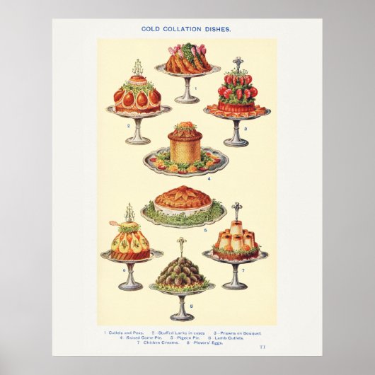 De koude schotels van mevrouw Beeton  Poster (Voorkant)