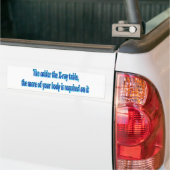 De kouder van de röntgenlijst .... Funny Radiology Bumpersticker (Op Truck)