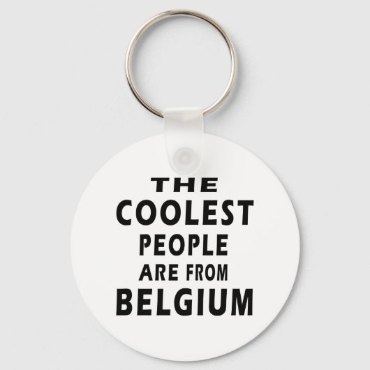 De koudste mensen komen uit België Sleutelhanger (Voorkant)