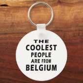 De koudste mensen komen uit België Sleutelhanger (Voorkant)