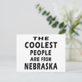 De koudste mensen komen uit Nebraska Briefkaart (Staand voorkant)