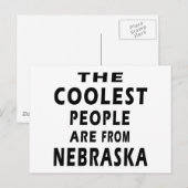 De koudste mensen komen uit Nebraska Briefkaart (Voorkant / Achterkant)