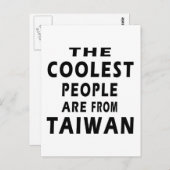 De koudste mensen komen uit Taiwan Briefkaart (Voorkant / Achterkant)