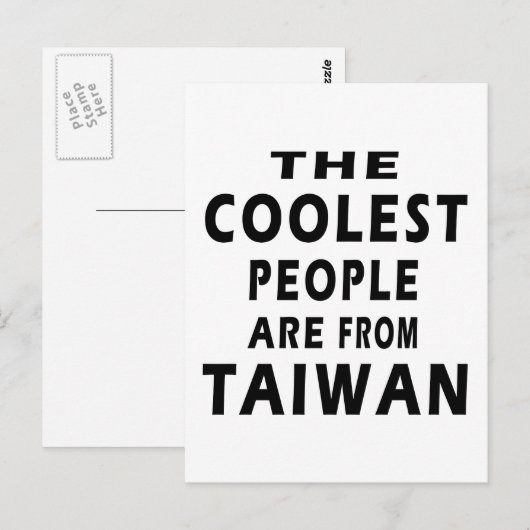 De koudste mensen komen uit Taiwan Briefkaart (Voorkant / Achterkant)