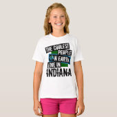 De koudste mensen op aarde leven in Indiana T-shirt (Voorkant volledig)