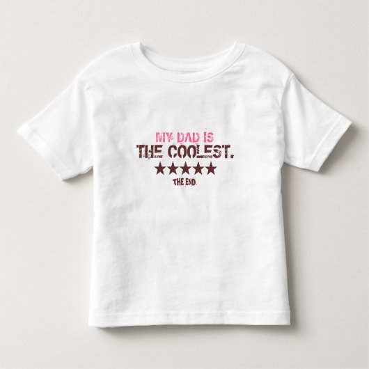 De koudste pap T-shirt voor baby's (Voorkant)