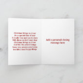 De Kousen van Kerstmis Feestdagen Kaart (Binnen)