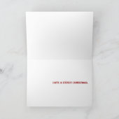 De Kousen van Sugarplum Feestdagen Kaart (Binnen)