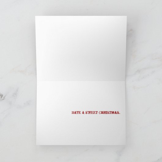 De Kousen van Sugarplum Feestdagen Kaart (Binnen)