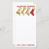 De Kousen van Sugarplum Feestdagenkaart (Voorkant / Achterkant)