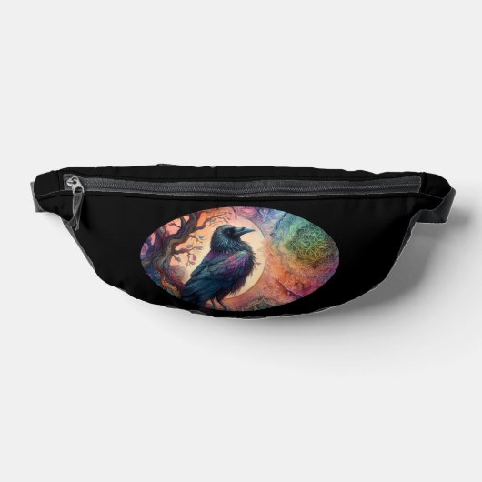 De Kraai Boom van het Leven Mandala Heidens Heuptasje (Liggend)