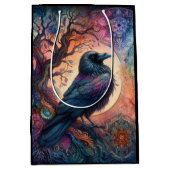 De Kraai Boom van Leven Mandala Heidens Medium Cadeauzakje (Voorkant)