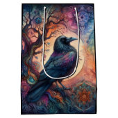 De Kraai Boom van Leven Mandala Heidens Medium Cadeauzakje (Achterkant)