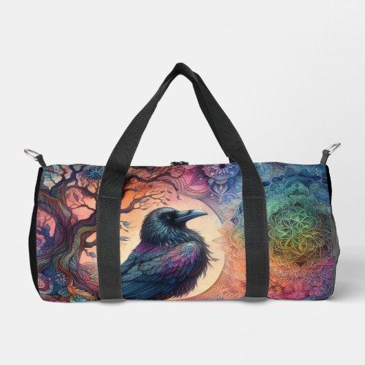 De Kraai Boom van Leven Mandala Pagan  Plunjezak (Voorkant)