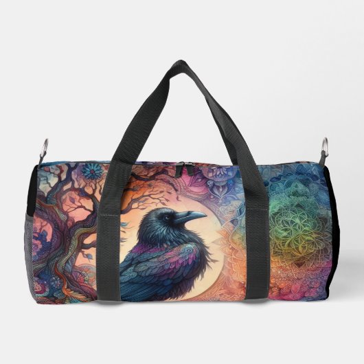 De Kraai Boom van Leven Mandala Pagan  Plunjezak (Achterkant)