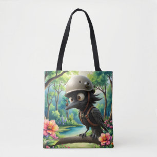 De Kraai Die Vliegadvies Van Een Slak Kreeg. Tote Bag