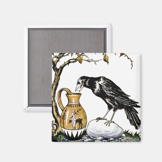 De Kraai en de Pitcher Magnet (Voorkant / Achterkant)