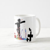 de kraai en het kruis koffiemok (Voorkant rechts)