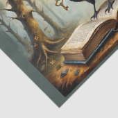 De kraai heeft de sleutel (naar een fantasiewereld tissuepapier (Detail)
